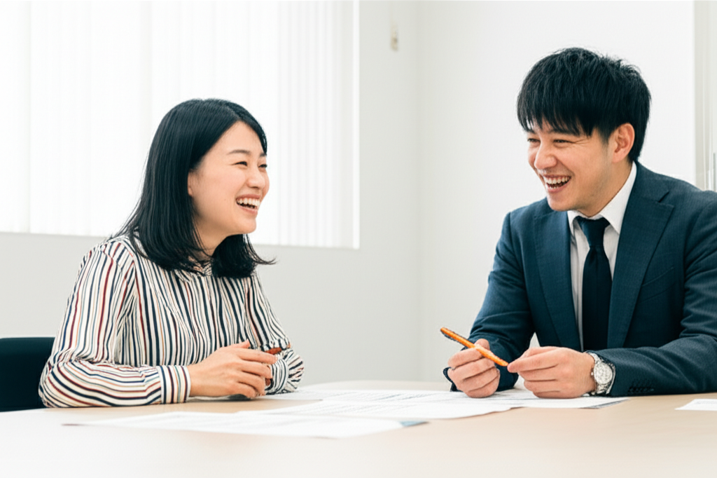 相性の良いキャリアアドバイザーとの面談風景