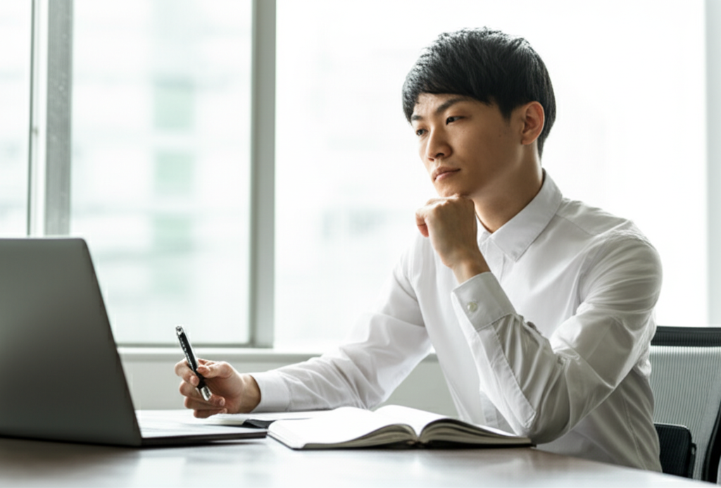 初めての転職を考えて準備を始める若手ビジネスパーソン