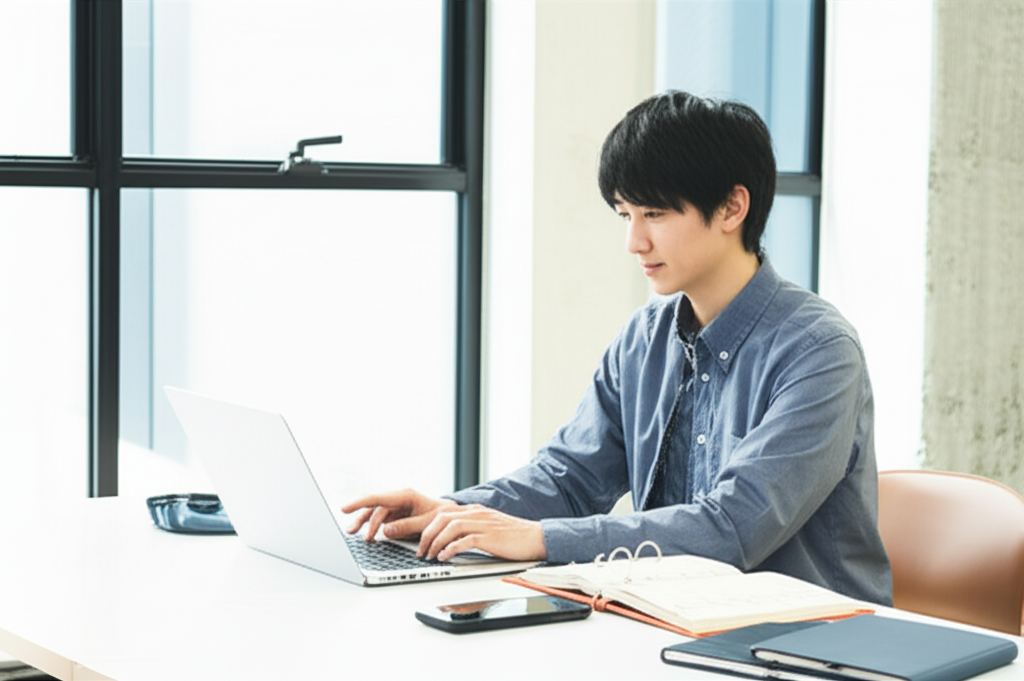 効率よく転職活動を進める若手ビジネスパーソン